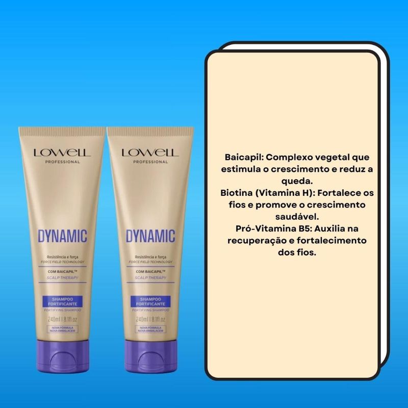 Lowell Dynamic Kit 2 Shampoo Fortificante - 240ml