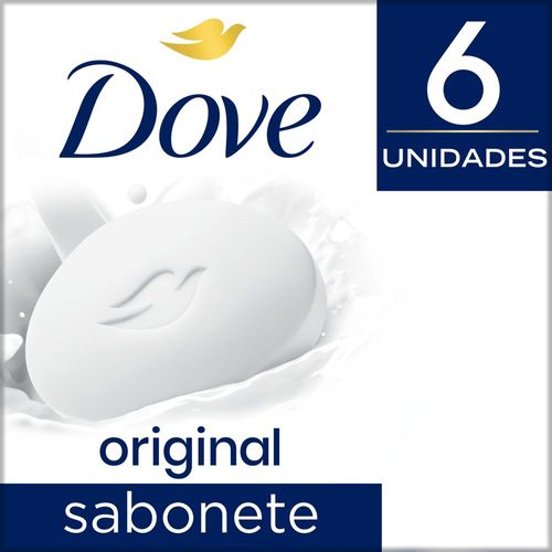 Sabonete Em Barra Dove  Branco 90 Gr 6 Unidades