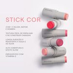 Boca Rosa Stick - Cor Multifuncional - Jeri
