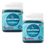 Kit 2 Melatonina Gummy 60 Gomas - Sabor Frutas Vermelhas Sunflower