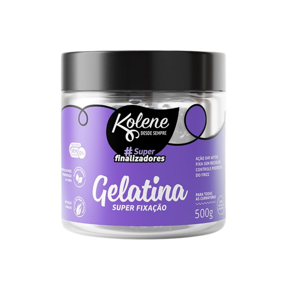 Gelatina Modeladora Kolene Queratina Vegetal E Extrato De Algas 500g 