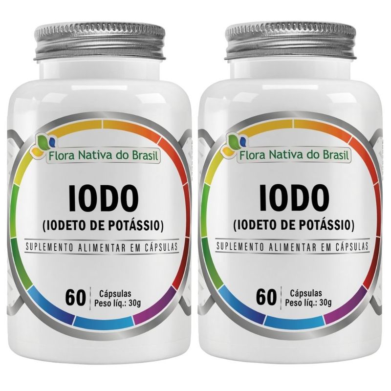 Kit 2x Flora Nativa - Iodo (Iodeto de Potássio) - 60 Cápsulas
