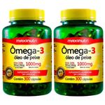 Kit 2x Maxinutri - Ômega 3 (Óleo de Peixe 1000mg) - 300 Cápsulas