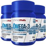 KIT 3X Ômega 3 do Alaska - 1400mg - 60 cápsulas - Clinicmais