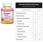 Ômega 3 6 9 Mulher - Linhaça, Prímula, Borragem + Vitamina E - 60 cápsulas - Maxinutri