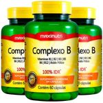 KIT 3X Vitaminas do Complexo B - 100% IDR - 60 cápsulas - Maxinutri