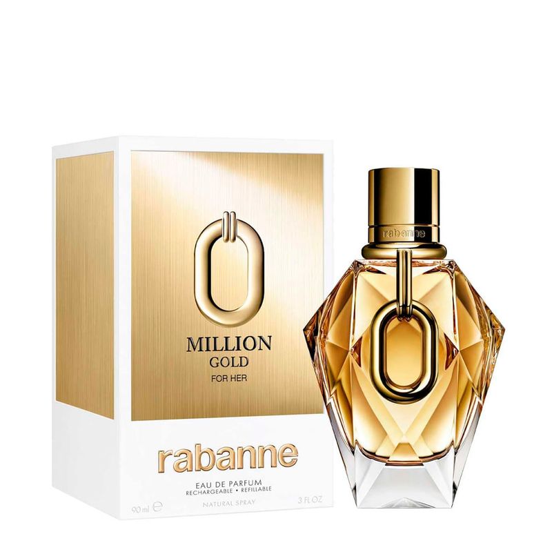 Paco Rabanne Million Gold For Her - Eau de Parfum Refillable - Perfume Feminino 90ml