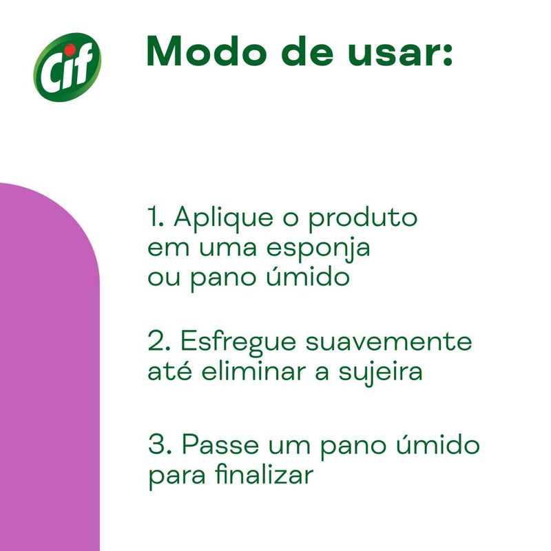 Saponáceo Cremoso Multiuso Cif - Floral Squeeze 450ml