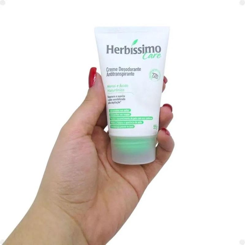 Desodorante Creme Herbíssimo Monoi e Ácido Hialurônico - 55g
