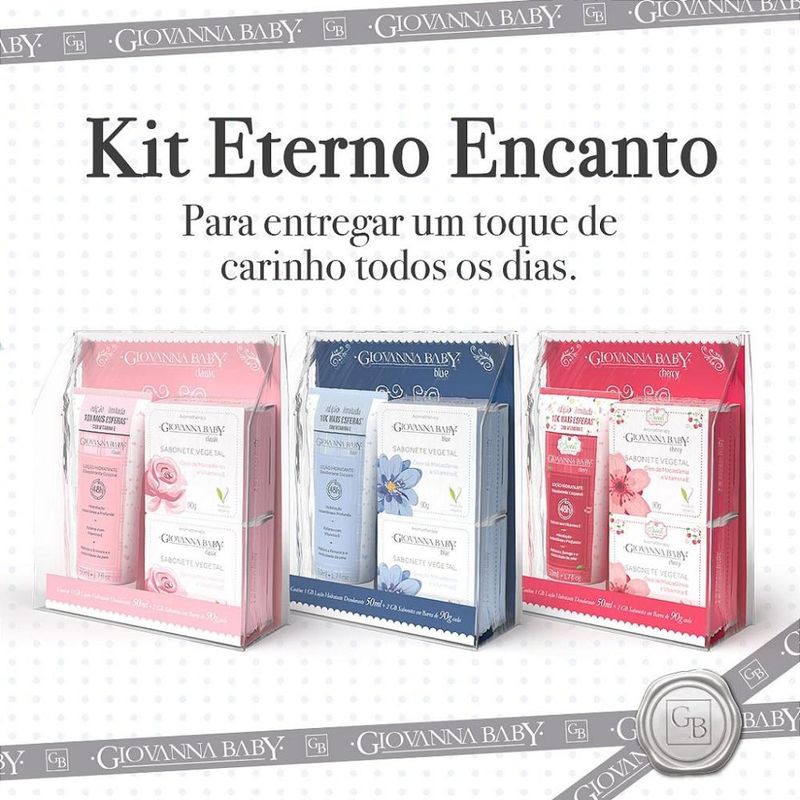 Kit Giovanna Baby Blue - Body Splash 260ml + 2 Sabonetes 90g