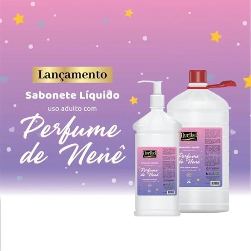 Sabonete Líquido Ouribel 1 Litro - Perfume de Nenê