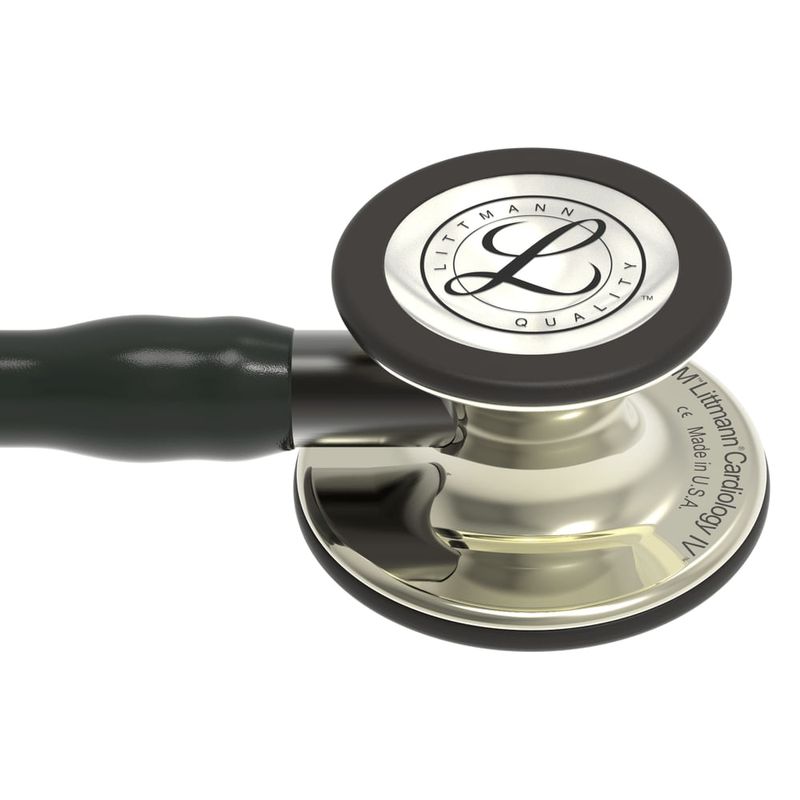 Estetoscópio Littmann Cardiology IV 3M - Preto e Champagne - 6179