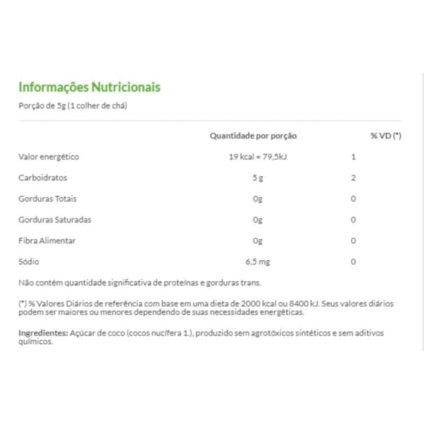 Açúcar de Coco - Copra Coco 350g