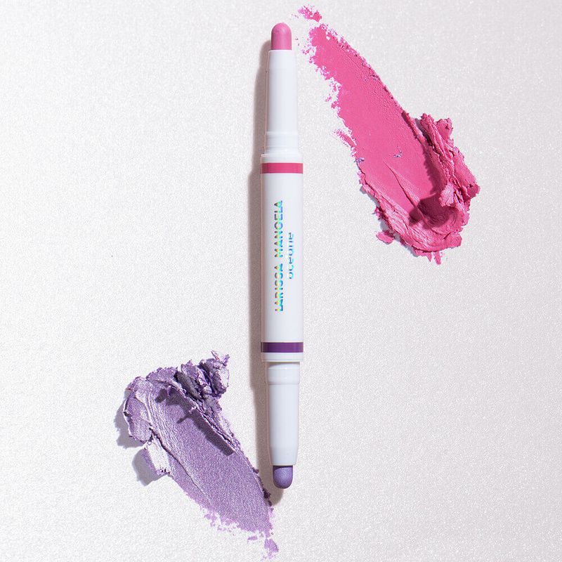 Océane - Sombra em Bastão Dupla Rosa e Violeta - Larissa Manoela - Duo Eyeshadow Stick Pink Sky And Metallic Violet - 2,4g