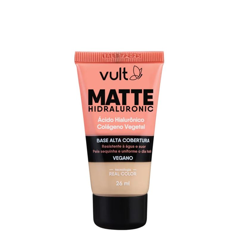 Vult - Base Líquida Hidraluronic Matte - V180 - 26ml