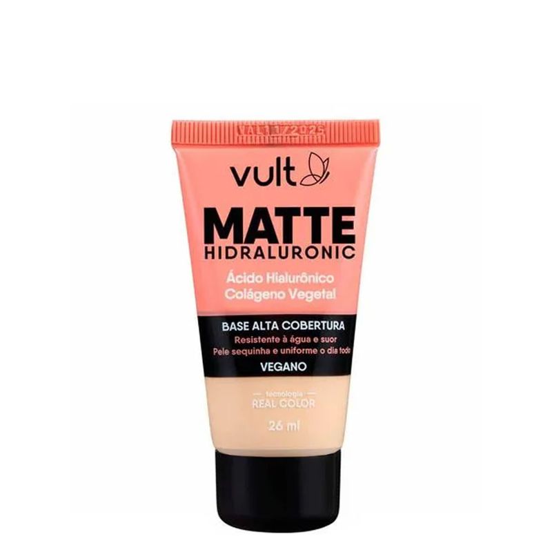 Vult - Base Líquida Hidraluronic Matte - V170 - 26ml