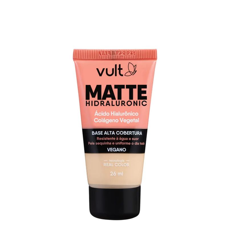 Vult - Base Líquida Hidraluronic Matte - V150 - 26ml