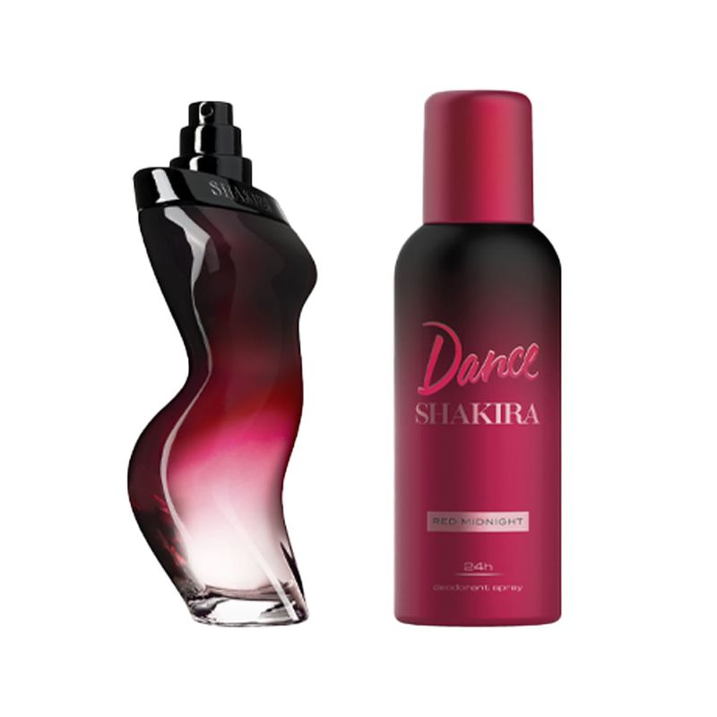 Shakira - Kit Perfume Dance Red Midnight Feminino - Eau de Toilette 80ml + Desodorante 150ml