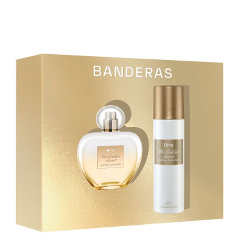 Kit Perfume Banderas - Her Golden Secret Feminino - Eau de Toilette 80ml + Desodorante 150ml
