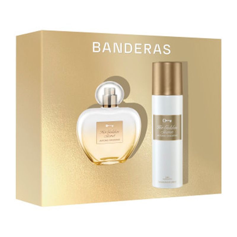 Kit Perfume Banderas - Her Golden Secret Feminino - Eau de Toilette 80ml + Desodorante 150ml