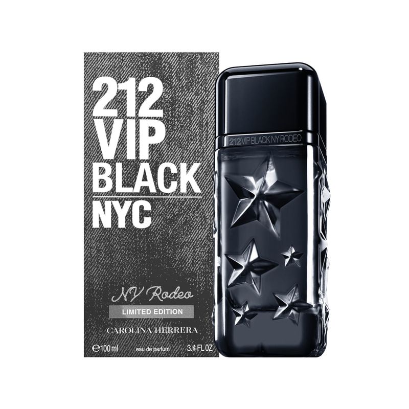 Perfume Carolina Herrera 212 Vip Black NY Rodeo Masculino - Eau de Parfum - 100ml