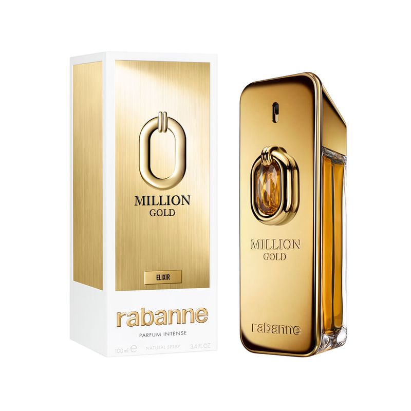 Perfume Rabanne Million Gold Elixir Intense Masculino - Parfum - 100ml