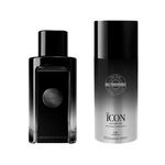 Kit Perfume Banderas The Icon The Parfum Masculino - Eau de Parfum - 100ml + Desodorante - 150ml