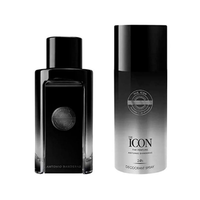 Kit Perfume Banderas The Icon The Parfum Masculino - Eau de Parfum - 100ml + Desodorante - 150ml