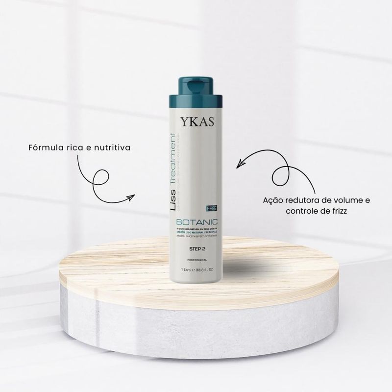Ykas Liss Treatment Botanic Step 2 Efeito Liso 1L