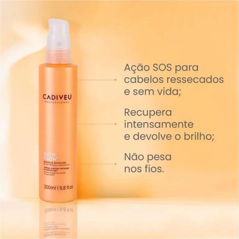 Cadiveu Nutri Glow Kit 2 Fluído de Tratamento 200ml