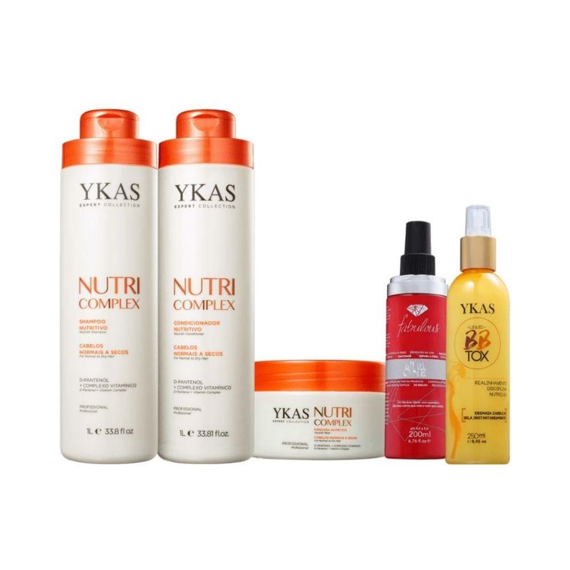 Ykas Nutri Complex Kit Trio Grande + Fabulous All In One + Botox Líquido