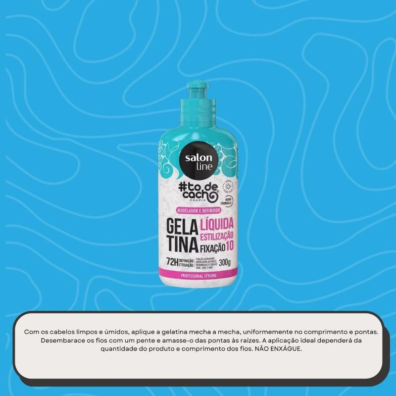 Salon Line #todecacho Gelatina Líquida Estilização 300g