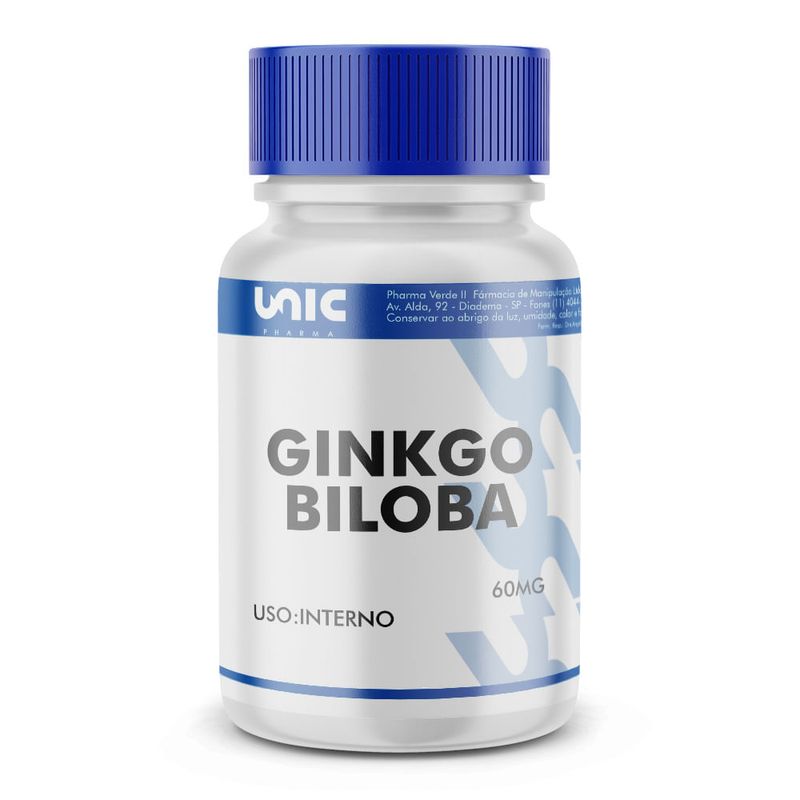 Ginkgo Biloba - 60mg - Unicpharma - 60 Cápsulas