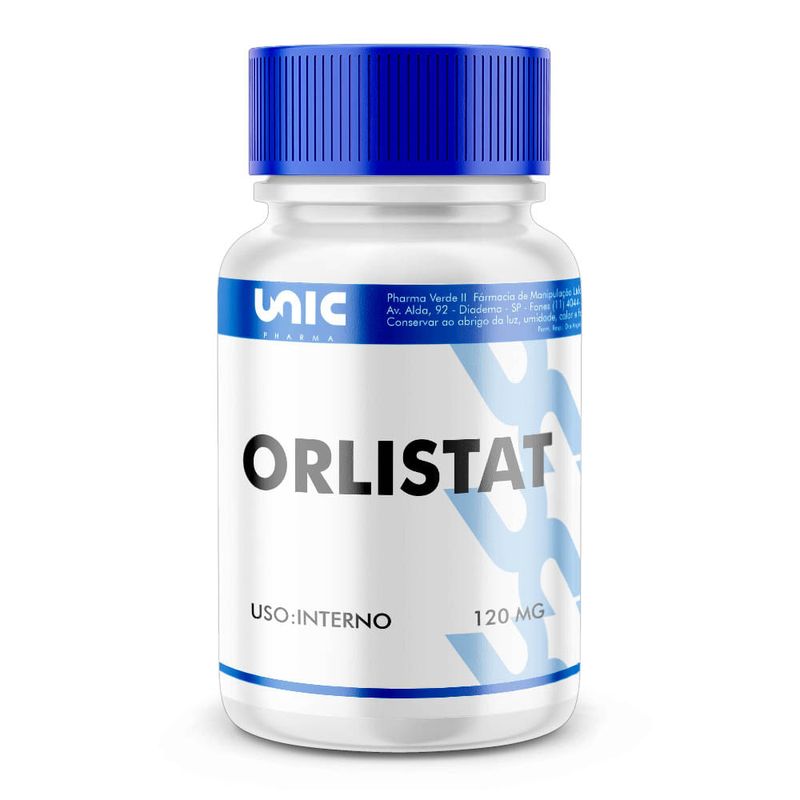 Orlistate - 120mg - Unicpharma - 30 Cápsulas