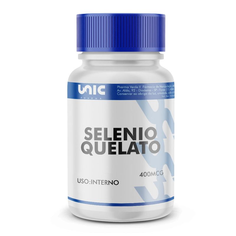 Selênio Quelato - 400mcg - Unicpharma - 30 Cápsulas