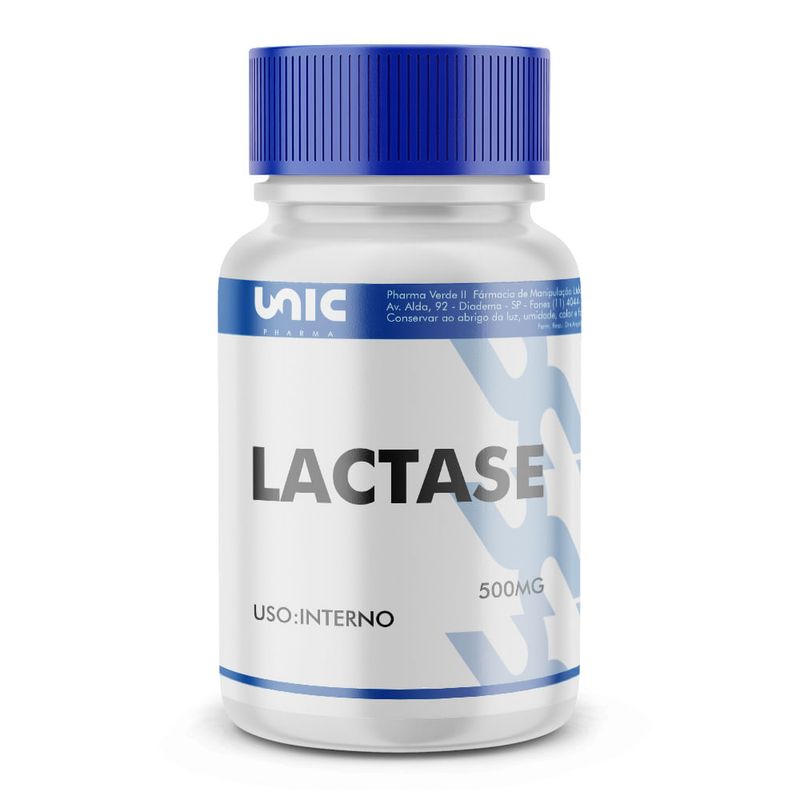 Lactase - 500mg - Unicpharma - 120 Cápsulas