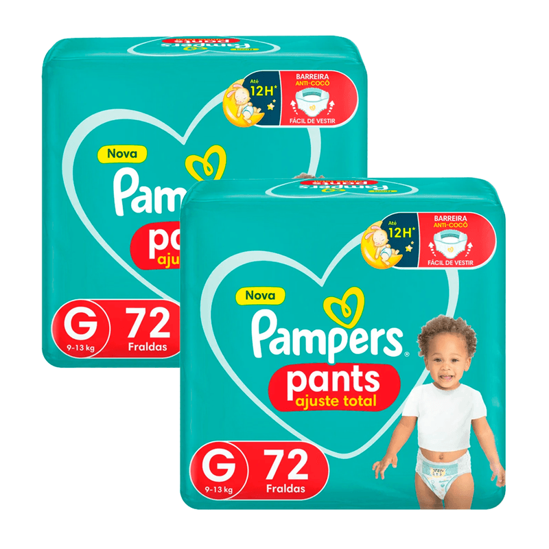 Kit-Fralda-Pampers-Pants-Ajuste-Total-G-72-Unidades