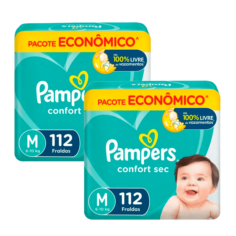 Kit-Fralda-Pampers-Confort-Sec-M-112-Unidades