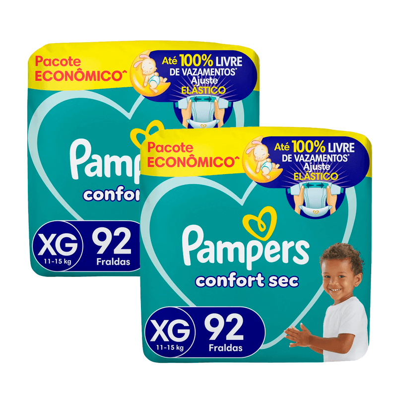 Kit-Fralda-Infantil-Pampers-Confort-Sec-Xg-92-Unidades