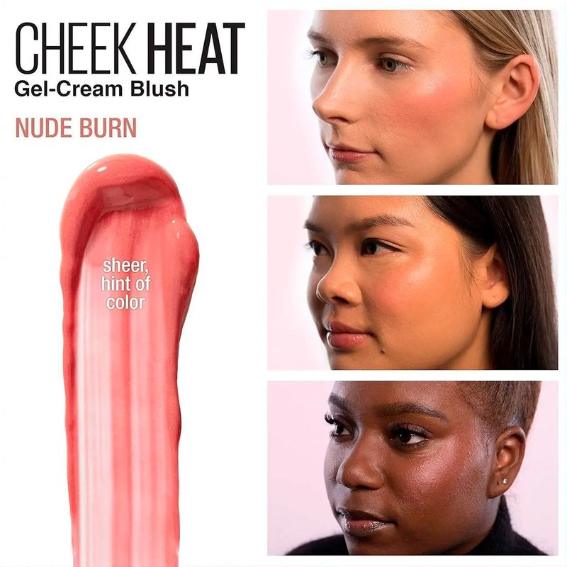 Maybelline Nude Burn 15 - Blush em Gel-Creme 8ml Nude Burn