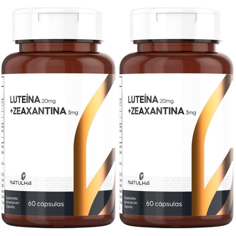 Kit 2x Luteína + Zeaxantina - 60 Cápsulas - Natulha