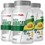 Kit 3x Óleo de Abacate com Vitamina E 1000mg - 60 Cápsulas - Clinicmais