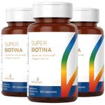 Kit 3x Super Biotina 150% IDR - 60 Cápsulas - Natulha