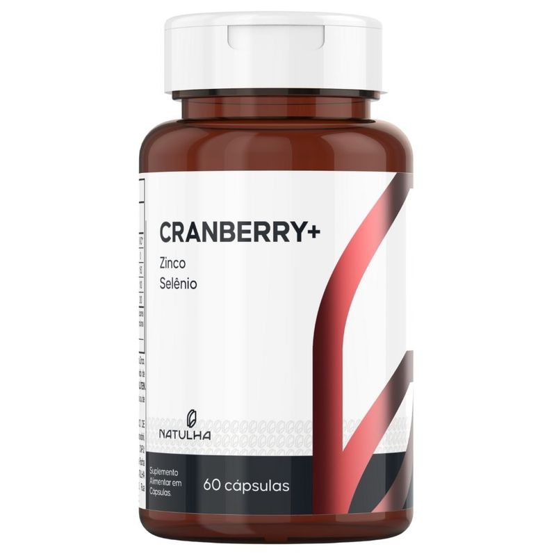Cranberry com Zinco e Selênio - 60 Cápsulas - Natulha