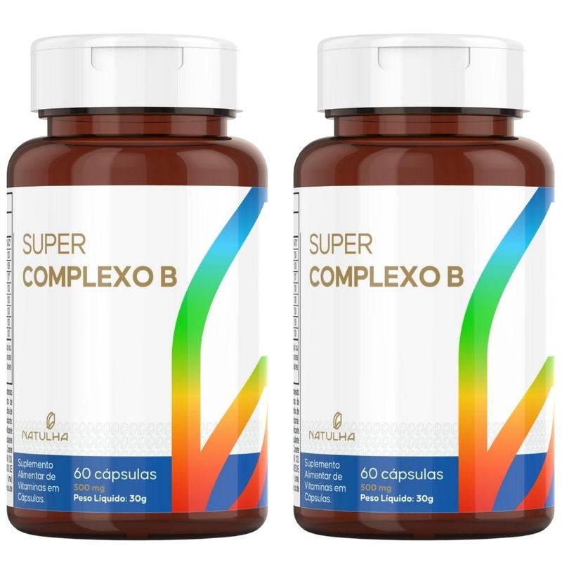 Kit 2x Super Complexo B - 60 Cápsulas - Natulha