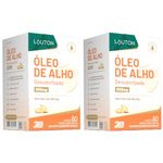 Kit 2x Óleo de Alho Cru Desodorisado 500mg - 60 Cápsulas - Lauton