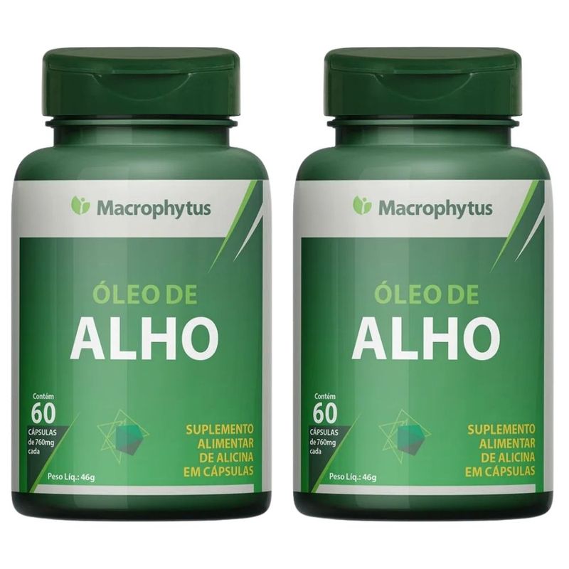 Kit 2x Óleo de Alho 760mg - 60 Cápsulas - Macrophytus
