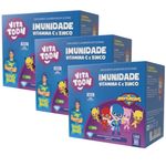 KIT 3X Vitamina C + Zinco Kids Imunidade Vitatton Luccas Neto - 30 gomas - Maxinutri