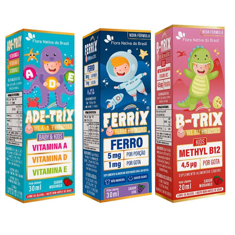 ADE-Trix + Ferrix + B-Trix UVA - Flora Nativa