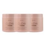 Braé Glow Shine Nutrição e Brilho Kit 3 Máscara 500g